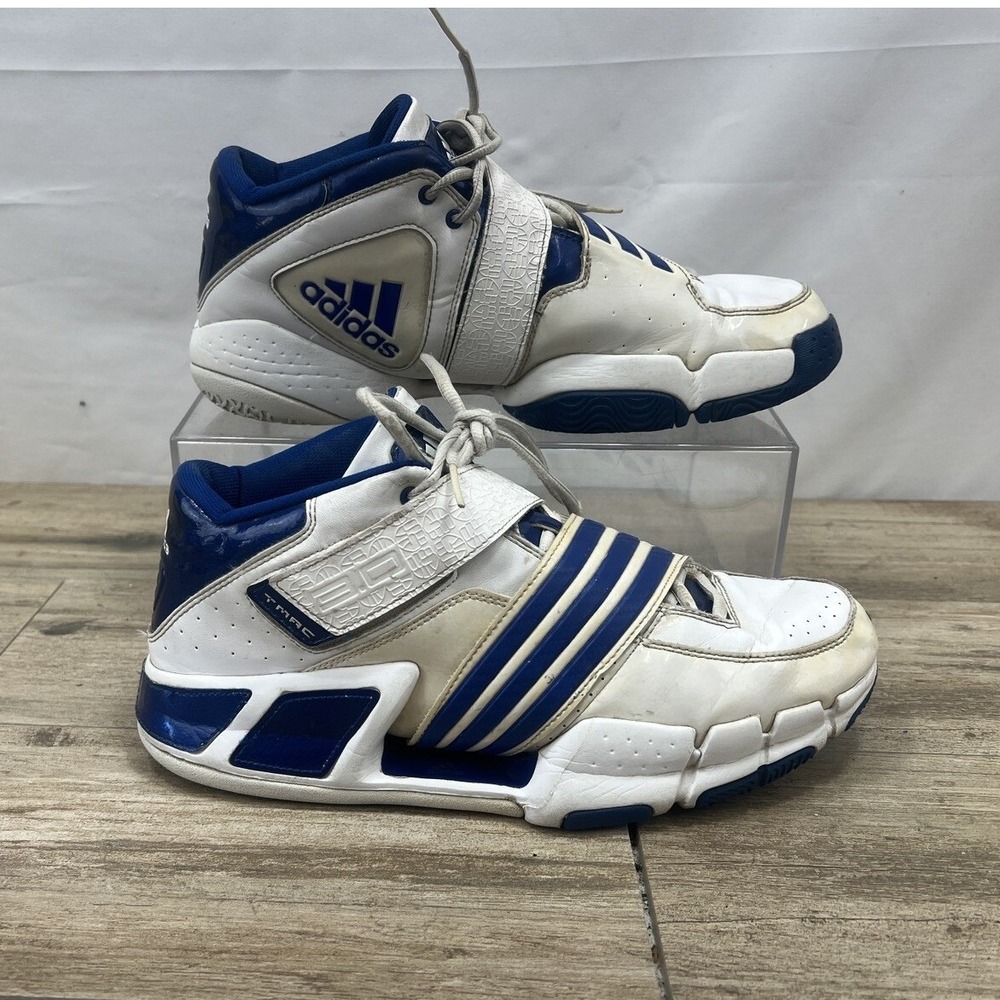 Adidas T-MAC 3.0 White Blue Basketball Shoes Mens 11 375692 2008 Release